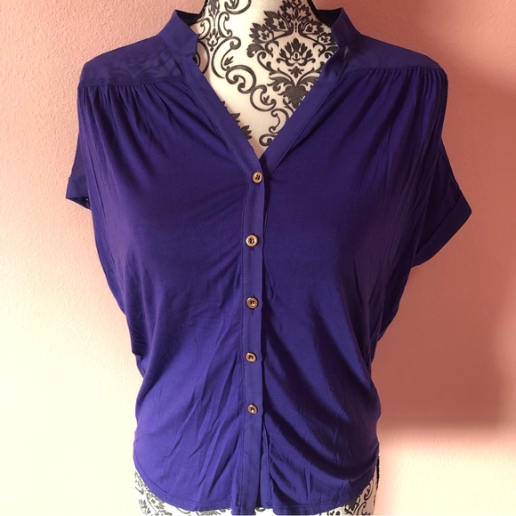 bebe Tops - Bebe Button Up Blouse/ Top